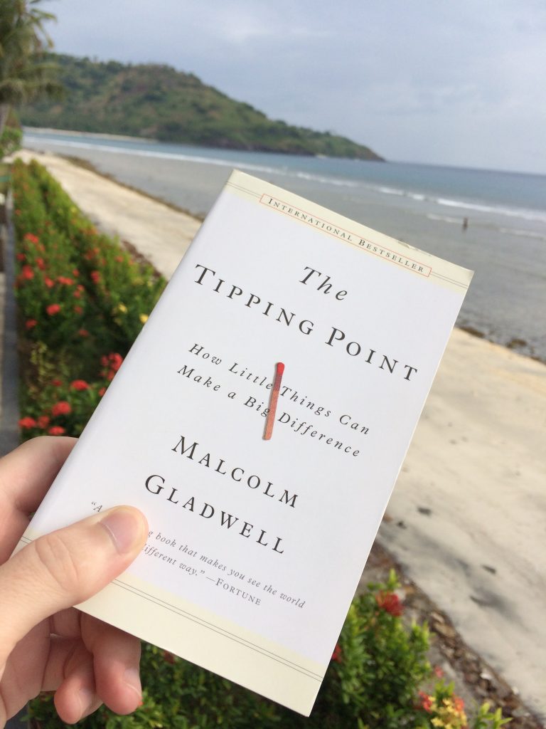 marketing points from the tipping point book hanging over the ocean