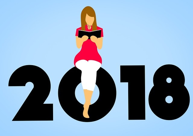 logo of reader sitting on top of 2018 reading goal